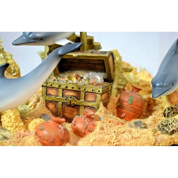 Lenox Treasures of the Deep Dolphin Seabed Large Vintage Figurine 2002 - Picture 4 of 9